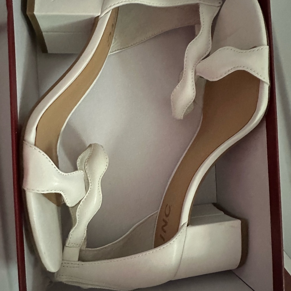 INC White Dressy Sandals
